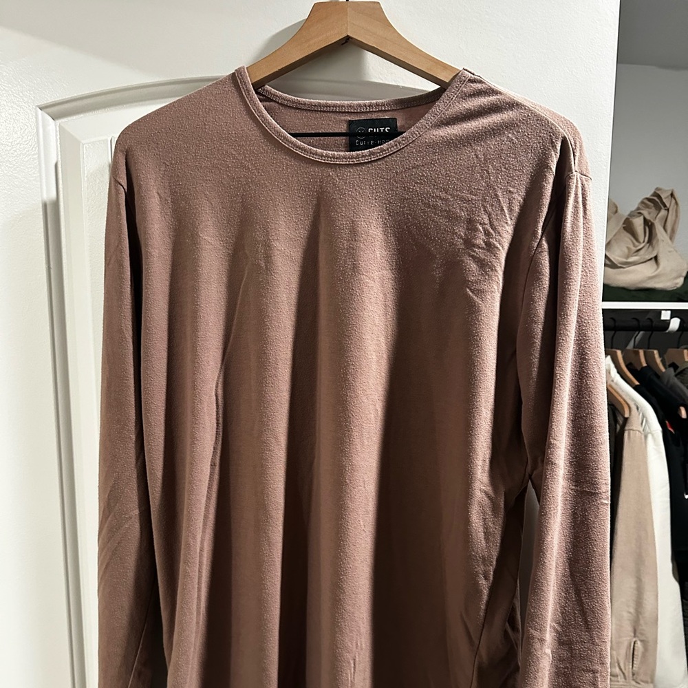 Cuts Clothing Dusty Pink Crew Neck Tee